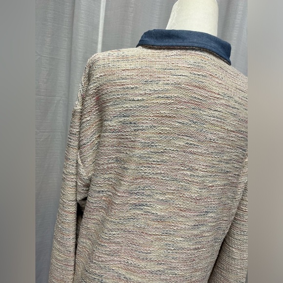 Southern Marsh Pawleys Striped Rope Pullover in White | size XS - Picture 3 of 8